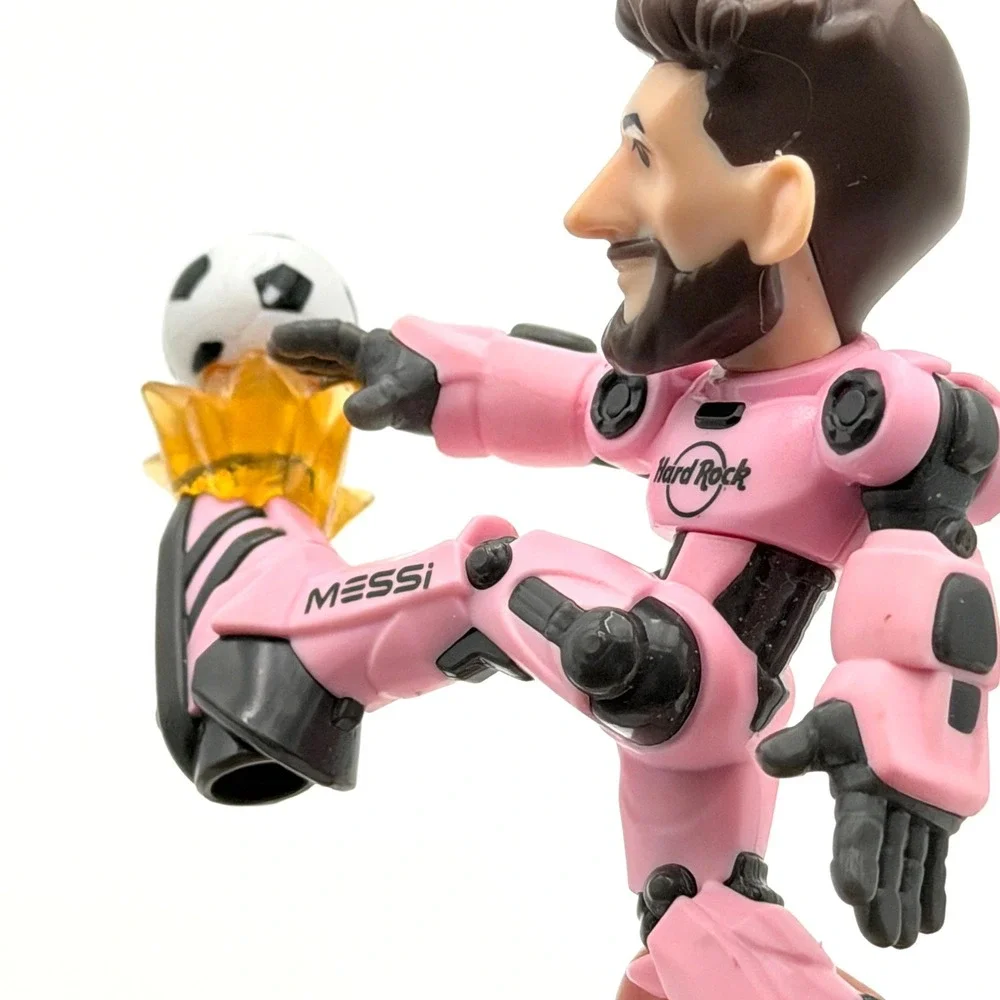 Lionel Messi Hard Rock Cafe Pink Robot Soccer Figure Collectible Number 10